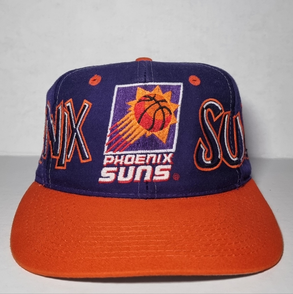 Vintage 90s Phoenix Suns Graffiti Twill NBA Hat Cap Snapback 🔥